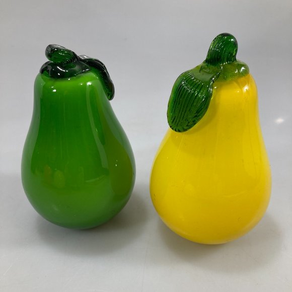 Lot of 5 Murano Style Glass Fruits & Vegs - Picture 9 of 10